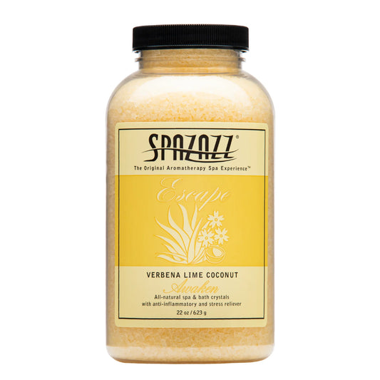Spazazz Escape Aromatherapy Crystals – Verbena Lime Coconut (22 oz)