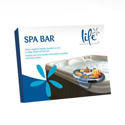 Life Floating Spa Bar - Inflatable Hot Tub Side Tray for Drinks and Snacks