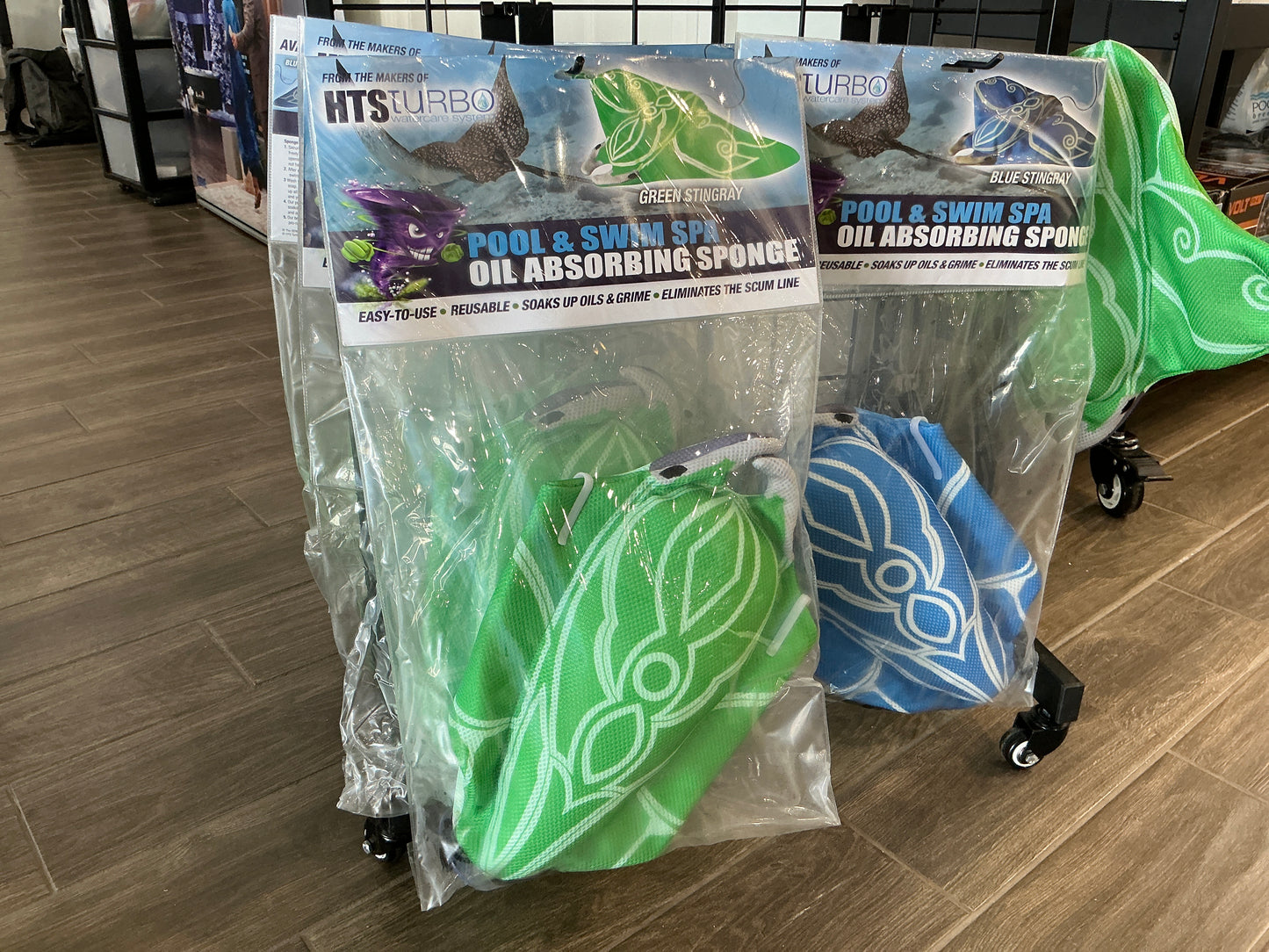 HTS Turbo Hot Tub & Swim Spa Oil Absorbing Sponge - Green Stingray