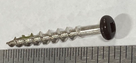 #6 x 1-1/4" Square Head Black Screw