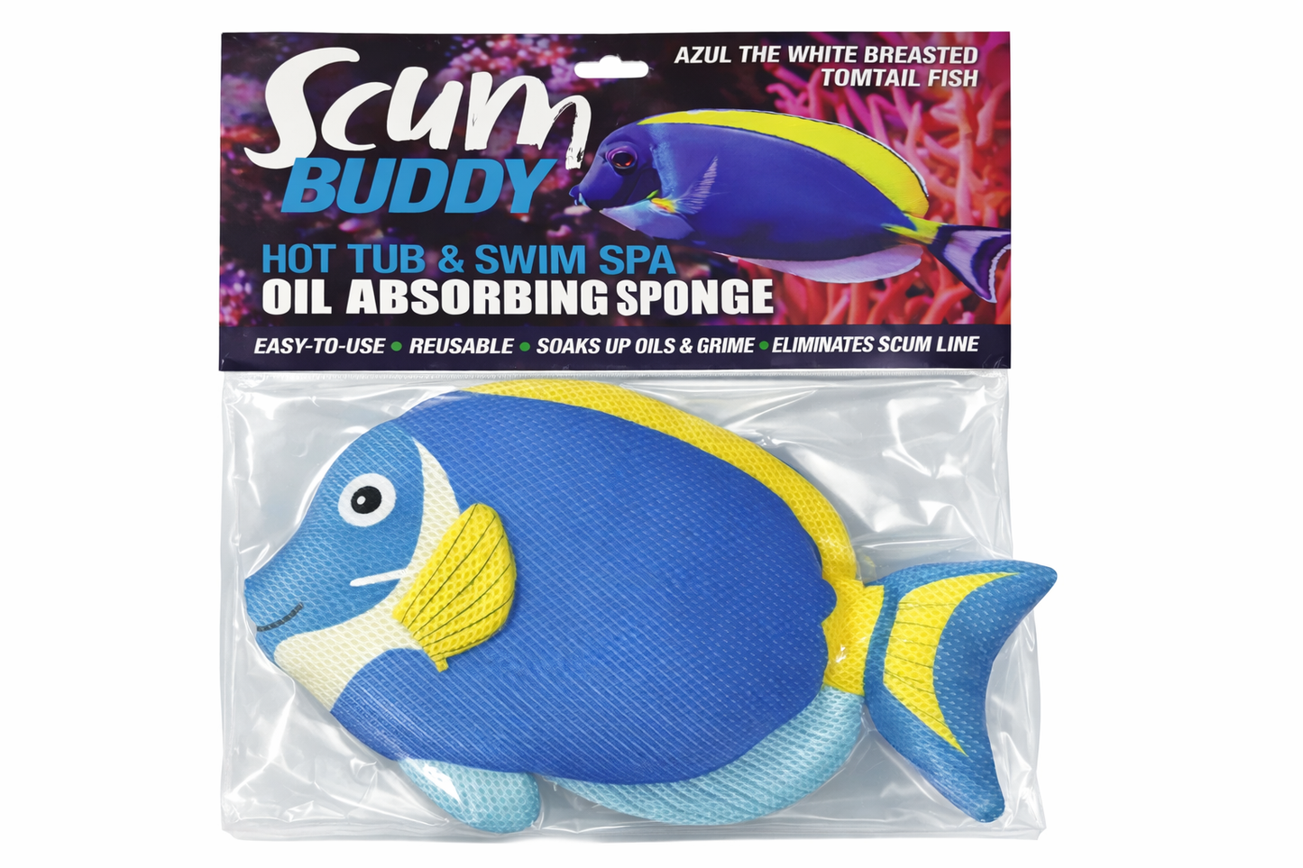 Scum Buddy Azul Oil Absorbing Sponge