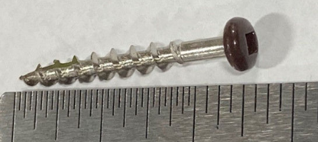 #6 x 1-1/4" Square Head Brown Screw